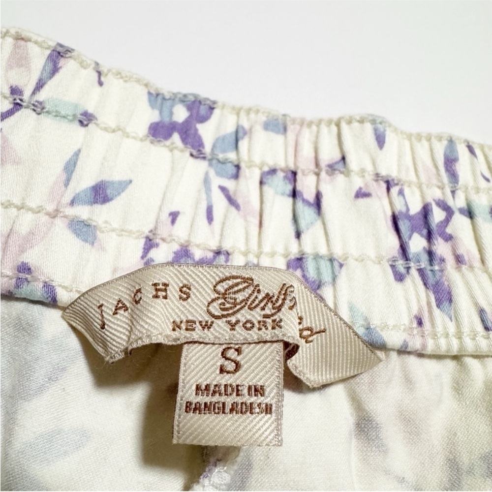 Jachs Girlfriend High Waist Purple and White & Lavender Floral Summer Shorts - Picture 7 of 9